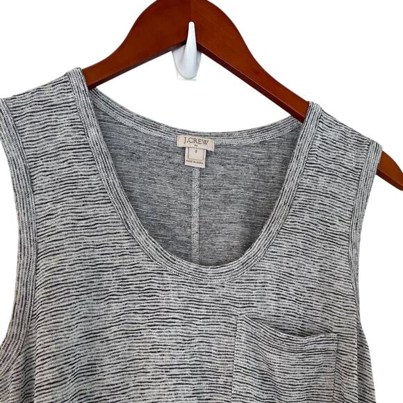 J. Crew Sleeveless Gray T-Shirt Dress/Tunic/Cover-Up, Pocket, Lightweight, S - Picture 3 of 10